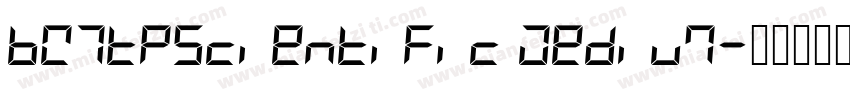 BW7tpScientific Medium字体转换